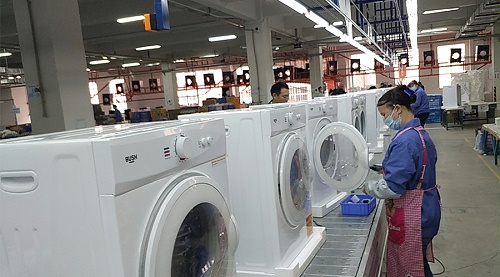 年底繁忙！金環(huán)電器全力保障英國(guó)Argos客戶滾筒干衣機(jī)生產(chǎn)
